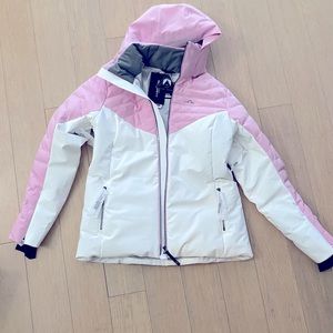 J Lindeberg large crystal down ski jacket with tags.